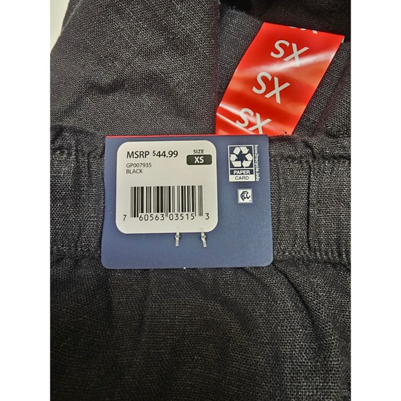 Gap Womens Linen Pull-On Shorts Black XS GP007935 Drawstring Elastic Waist NWT - Picture 4 of 6